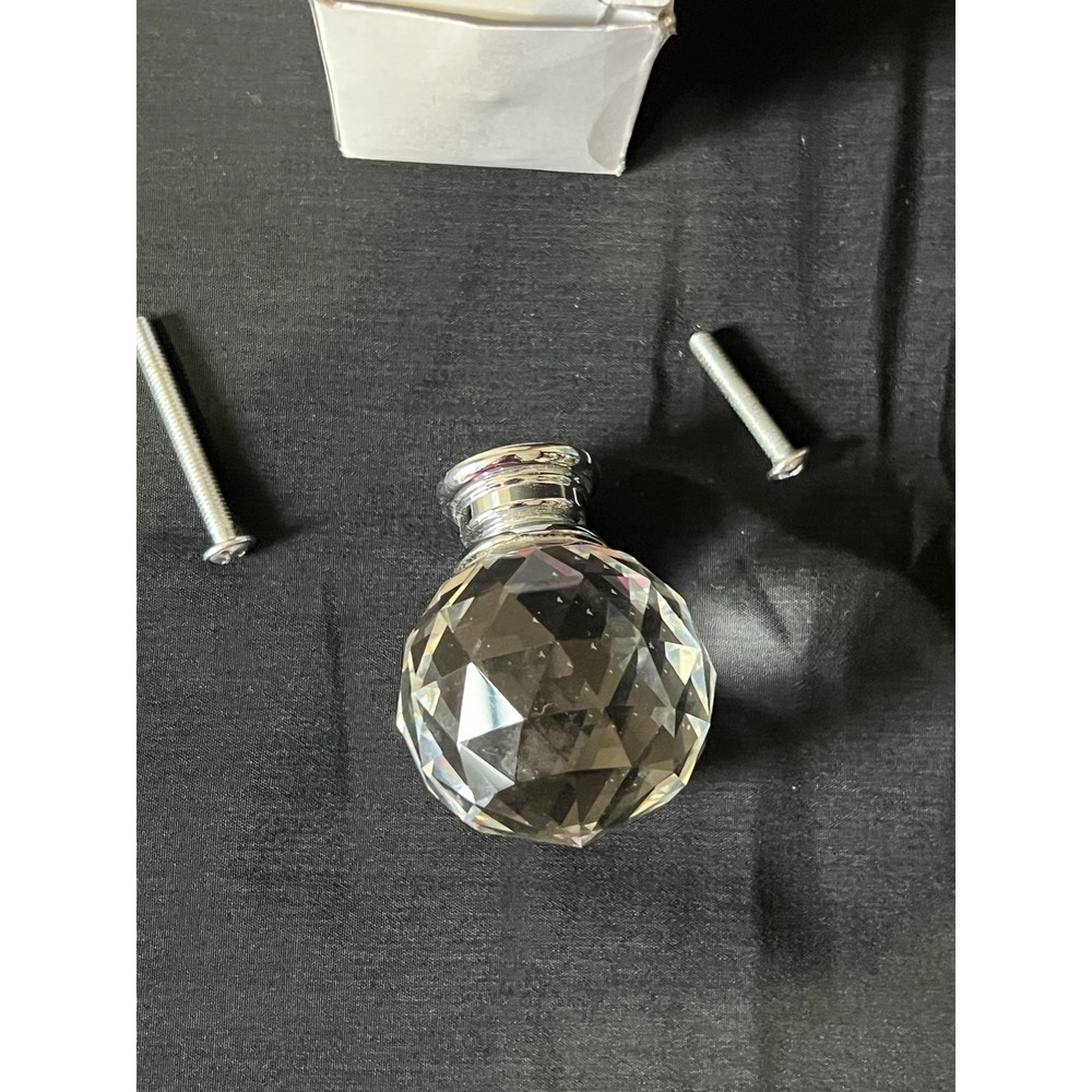 GlideRite 1-5/8"‎ Round K9 Crystal Cabinet Hardware Knob Clear - 9003-CR-40-1 - Picture 7 of 10